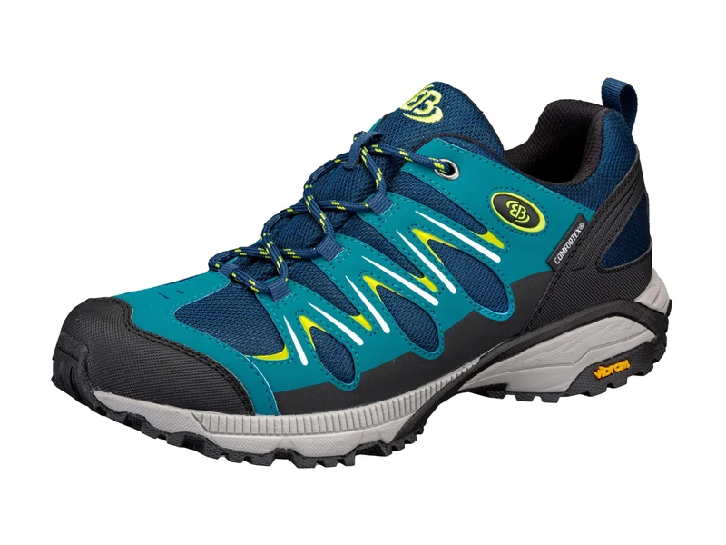 Lico Unisex Expedition Cross Country Running Shoe, Marine Petrol Lemon, 4 UK