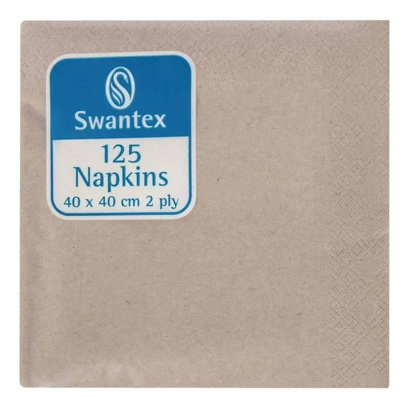 Dinner Napkin Kraft Compostable 2ply - 40cm (Pack 2000)