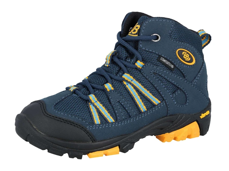 Brütting Girls' Ohio High Trekking & Hiking Boots, Navy Orange, 4 UK