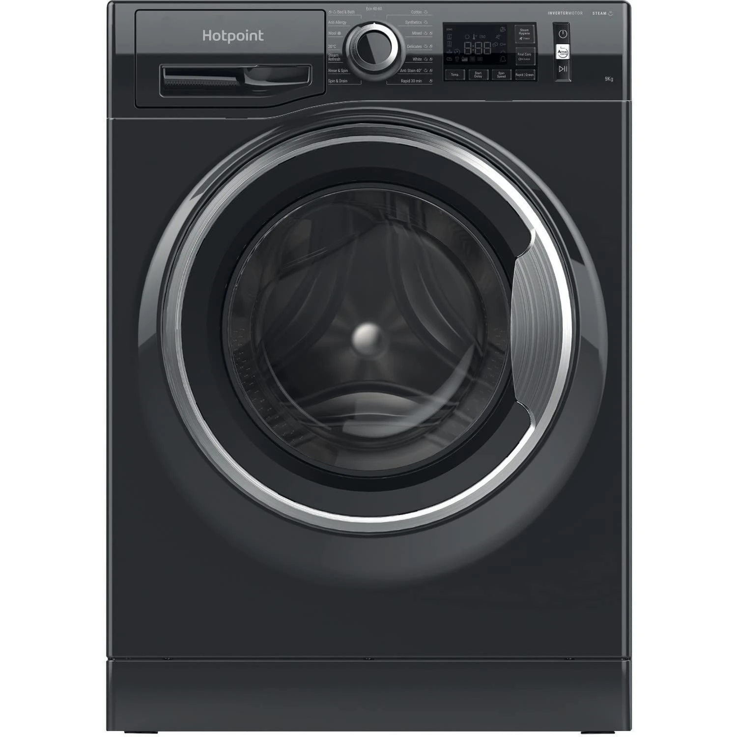 Hotpoint NM11 945 BC A UK N Freestanding Washing Machine 9KG 1400RPM Black