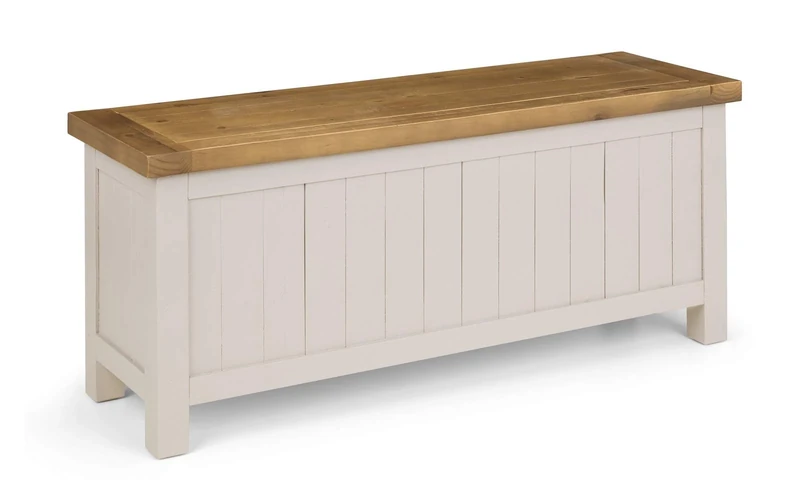 Julian Bowen Aspen Storage Bench - Grey Wash Benches