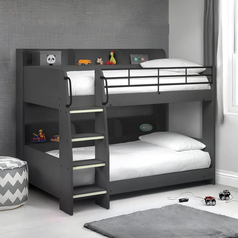 Julian Bowen Domino Bunk Bed, Anthracite