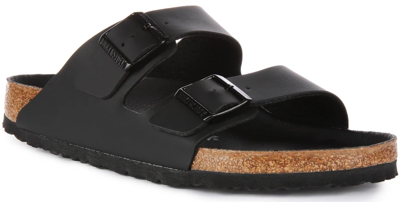 Birkenstock 1019069 Arizona triples black, Birko Flor Men Black UK 3.5
