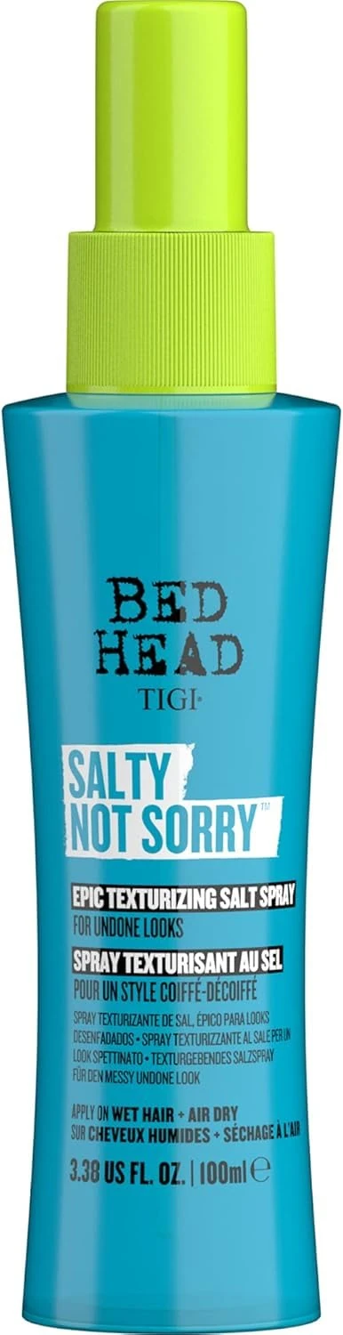 Bed Head by TIGI - Salty Not Sorry Hair Texturising Salt Spray - For Natural Undone Hairstyles - 100 ml