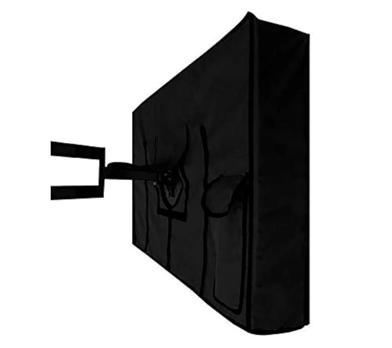 Outdoor TV Cover Waterproof UV Flat Screen Protection for 22” to 75” TV Indoor Dust-proof UCARE Furniture Cover Fits Most Mounts and Brackets Black (60-65”)