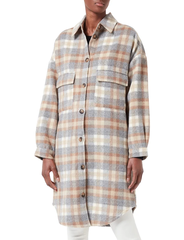 Cream Women's TaraCR OZ Shirt Jacket Transitional, White, M
