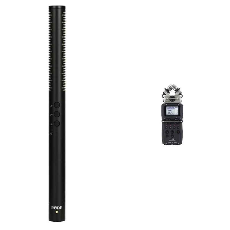 Zoom H5 Handy Recorder & Rode NTG4+ Condenser Shotgun Microphone