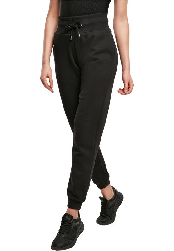 Urban Classics Women's Organic High Waist Sweat Pants Sweatpants, Black, 5XL