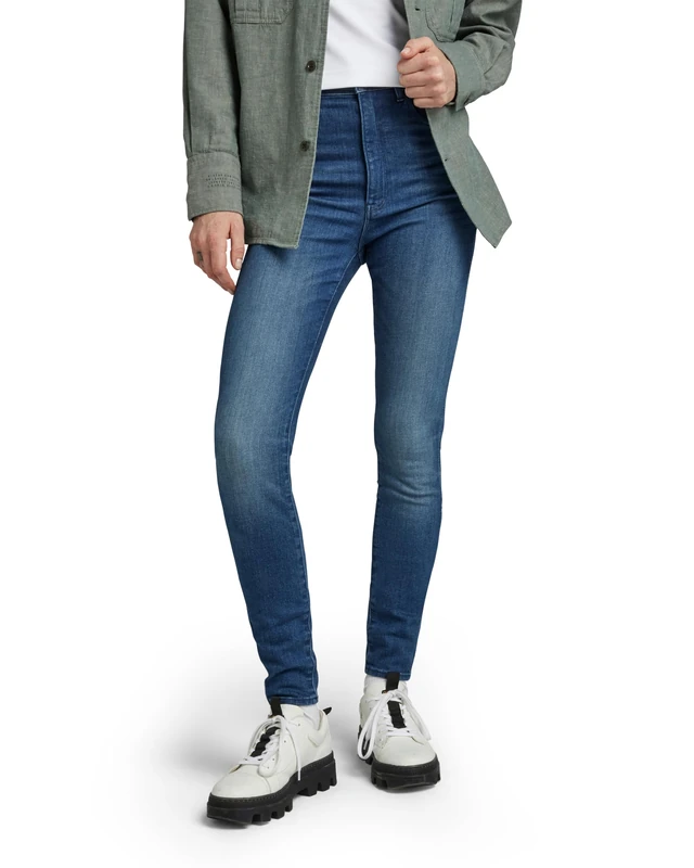 G-Star Women's Kafey Ultra High Skinny Jeans, Blue (faded neptune blue D15578-6550-C571), 26W / 32L
