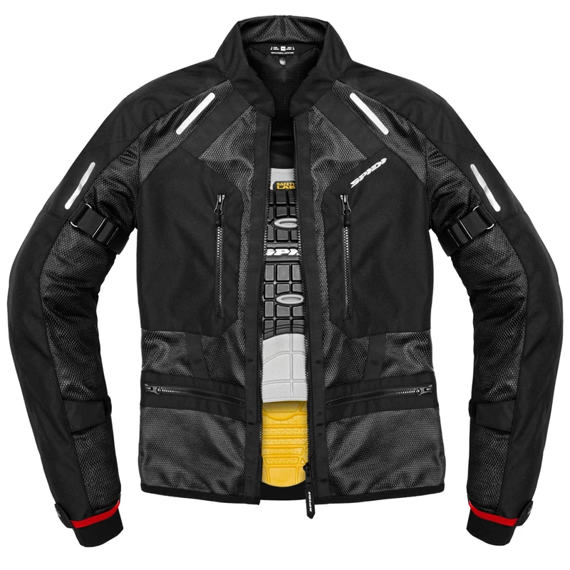 SPIDI Tech Armor Summer Mesh Motorcycle Jacket, Black, Large