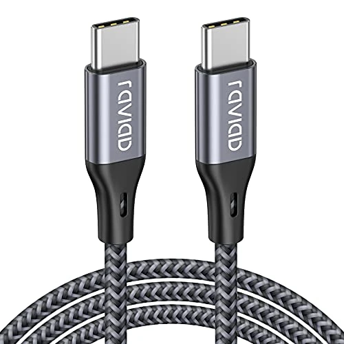RAVIAD USB C Cable, USB Type C Fast Charger Charging Cable Nylon Braided USB C Sync Cable for Galaxy S10 S9 S8, Huawei P30 P20, G7, Google Pixel, Xperia XZ - 2m/6.6ft