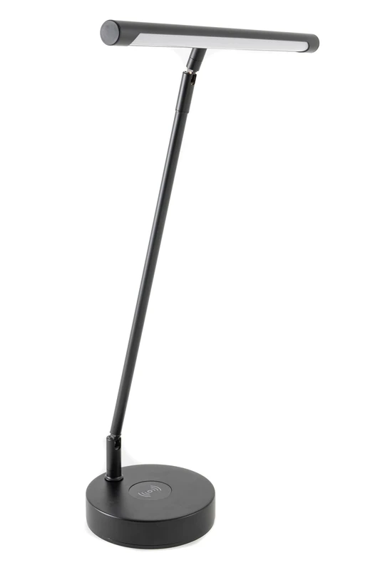 GEWA piano light PL-78, music lamp, music stand light (dimmable and intuitive to use, easy to adjust, sustainable and energy-saving, USB charging socket included, incl. mains adapter), black matt