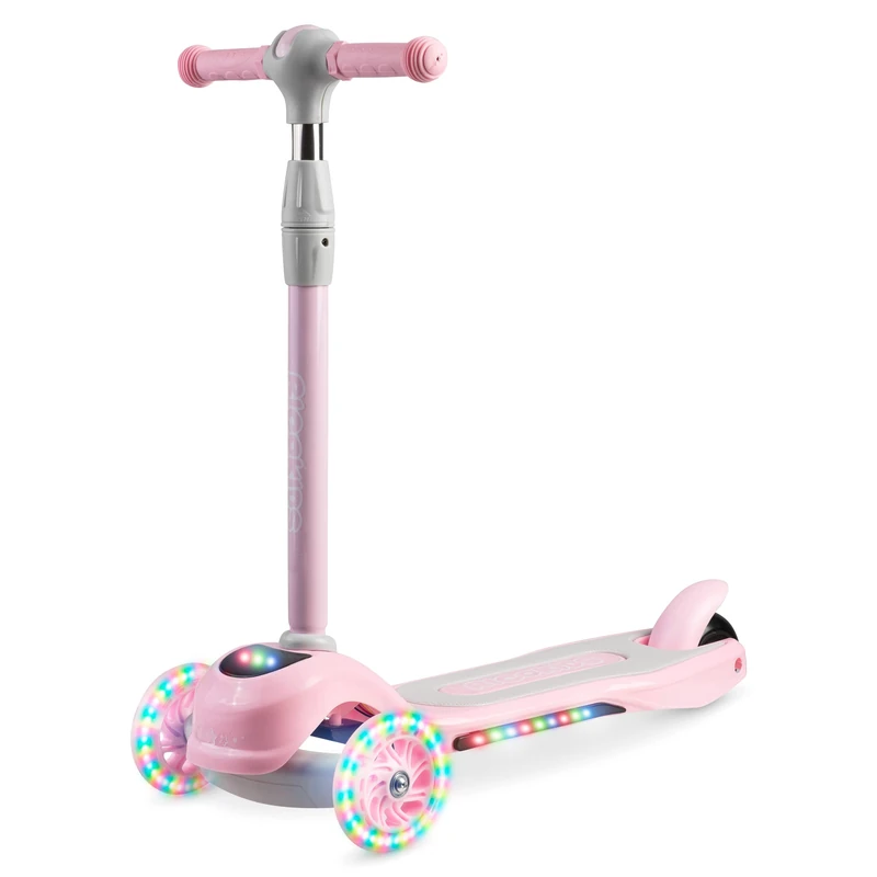 Ricokids Children's 3 Wheel LED City Scooter - Pink