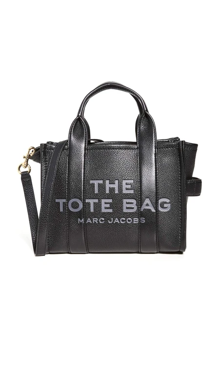 Marc Jacobs Small Leather Tote Bag - Black - One Size
