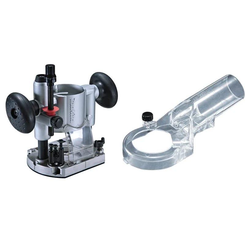 Makita Base 195563-0 rt0700c Straight, Blue, 28.4 x 8.4 x 9.6 cm & 194733-8 Dust Nozzle Set Mt361/Rp0900, Multi-Colour