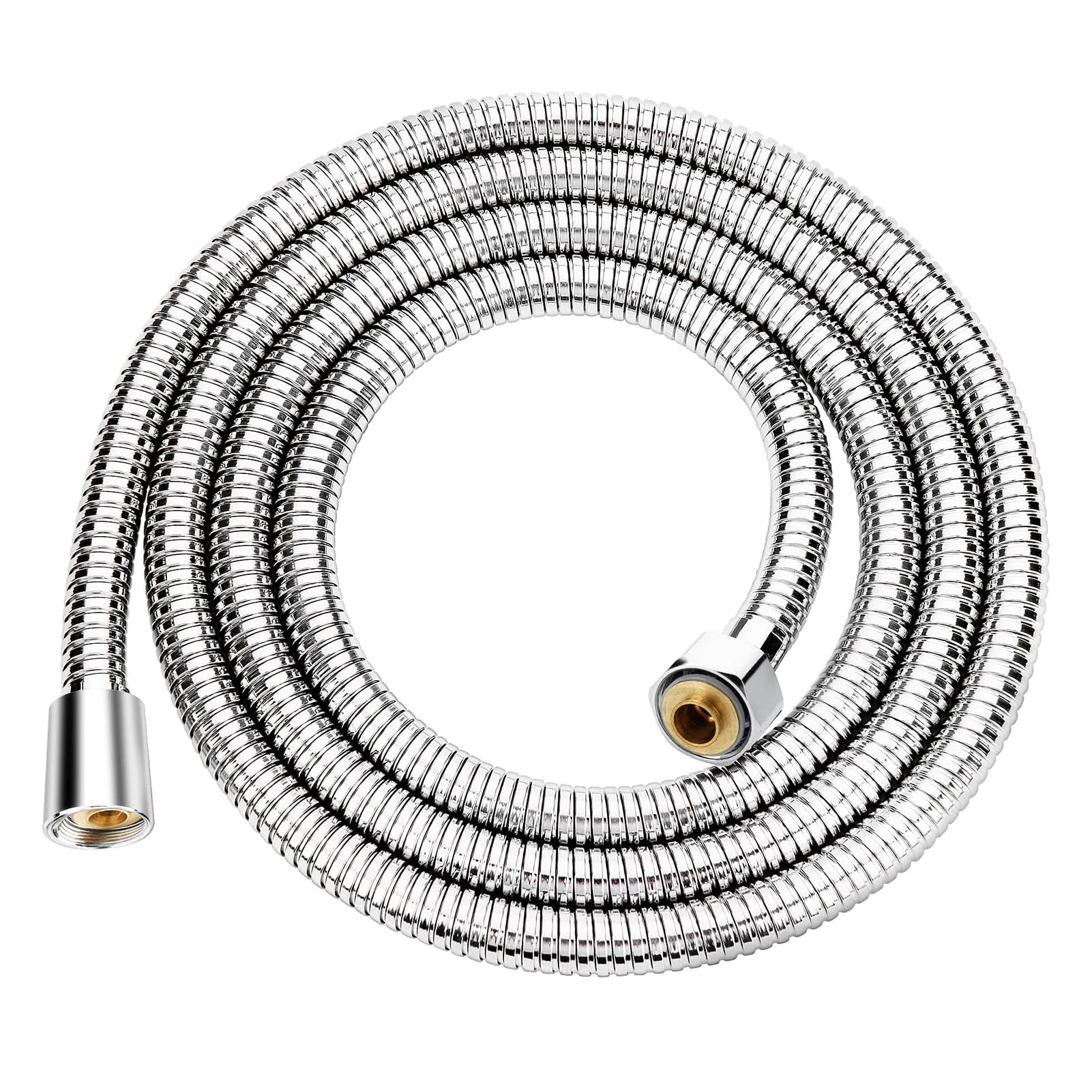 Aopoy Shower Hose 2m, 79" Chrome Stainless Steel Shower Pipe, Anti Kink and Leakproof, Short Shower Cable, Easy DIY Replacement