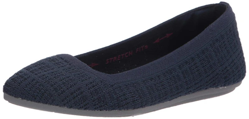 Skechers Women's Cleo Point Ballet Flat, Navy, 9 - Image 1