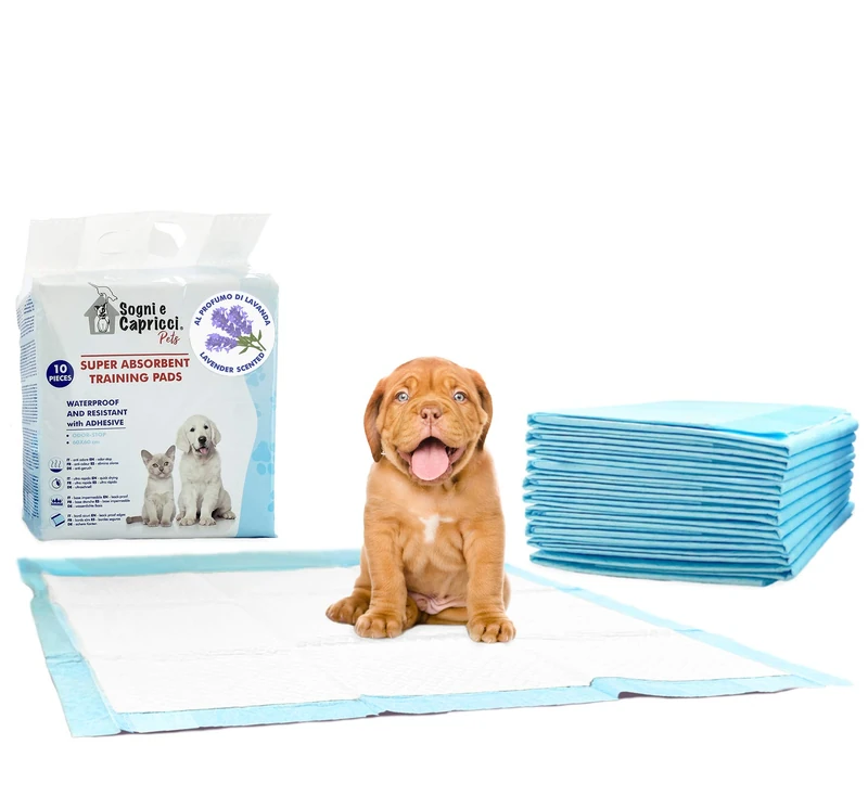 Italian Bed Linen Absorbent mast for Pets, Lavender, 160 Pieces 60x60cm