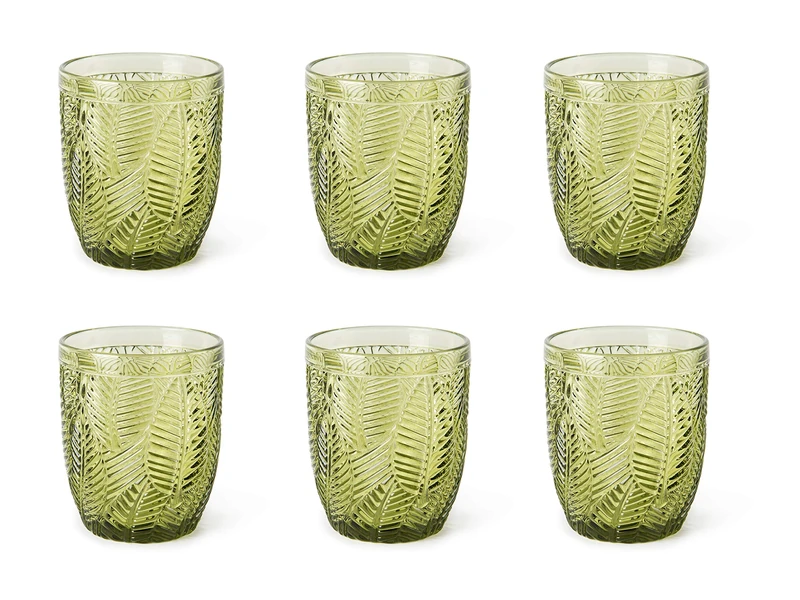 Excelsa Leaf Set of 6 Water Glasses