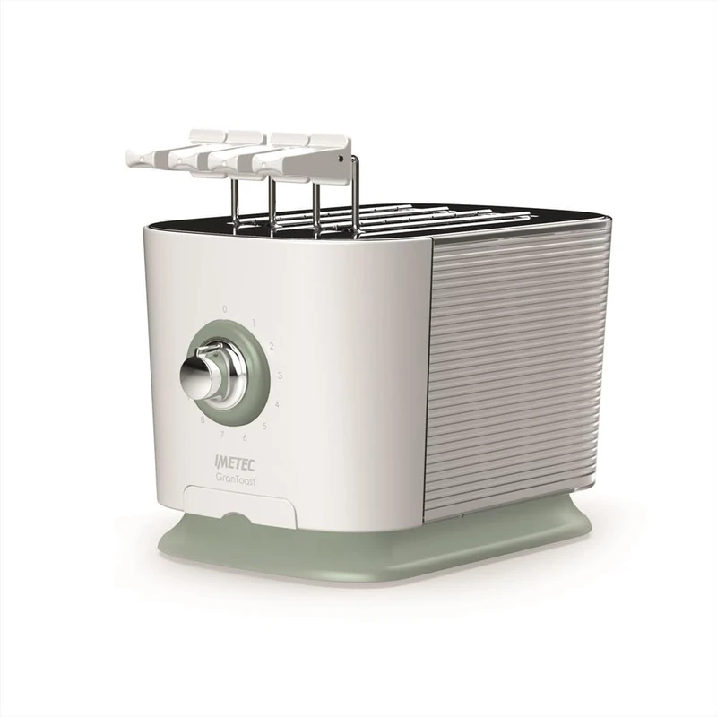 Imetec GranToast Toaster, 2 Extra Large Slots and Opening Tongs for Extra Thick Toast, 10 Browning Levels, Automatic Shut-Off Timer, Crumb Drawer, 600W - Image 1