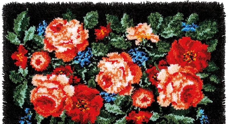 Vervaco Latch Hook Rug, Multicoloured, 70x44cm