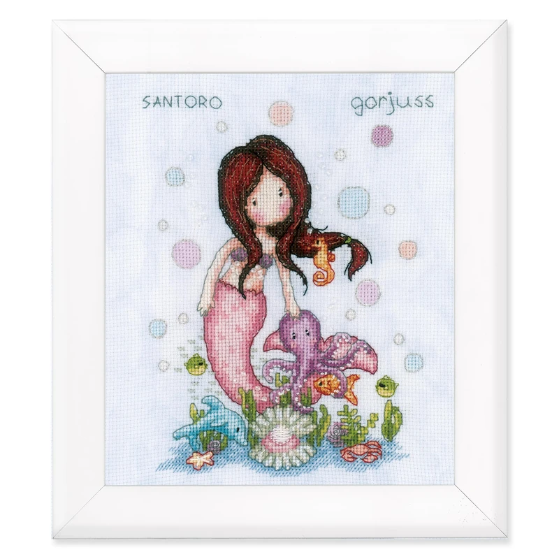 Vervaco Cross Stitch kit, Cotton, Multicoloured, 18x23cm