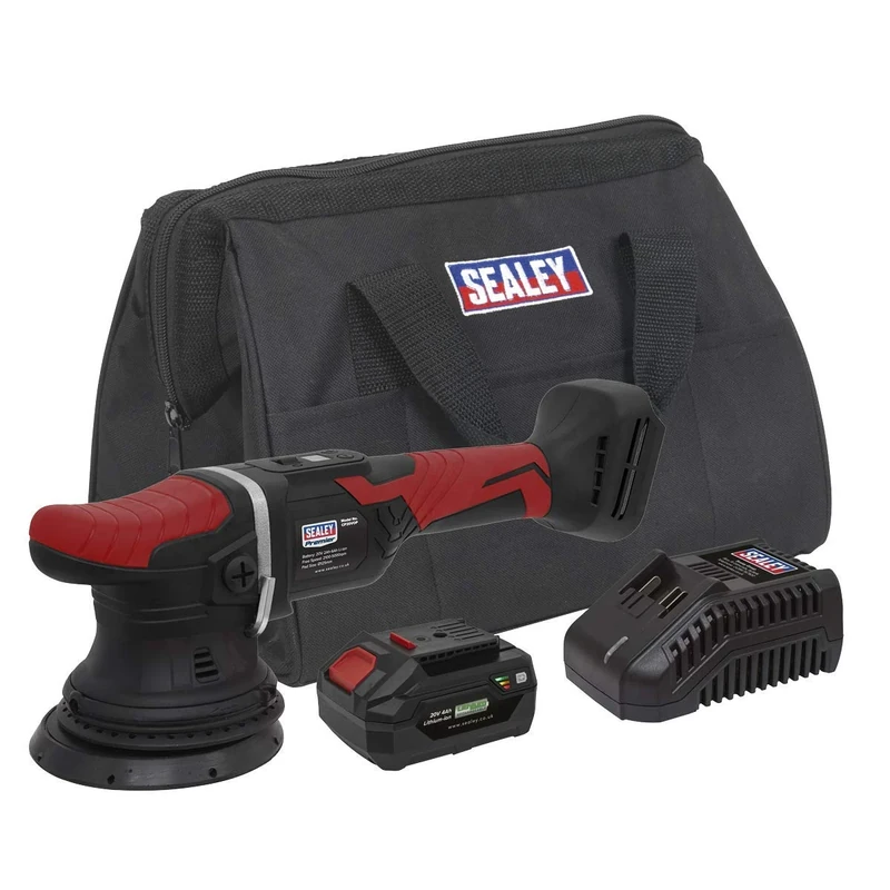 Sealey CP20VOPKIT 20V Ø125mm Cordless Orbital Polisher Kit