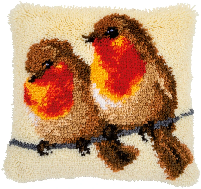 Vervaco PN-0144768 Latch Hook Cushion, Multi-Colour, 40 x 40 cm
