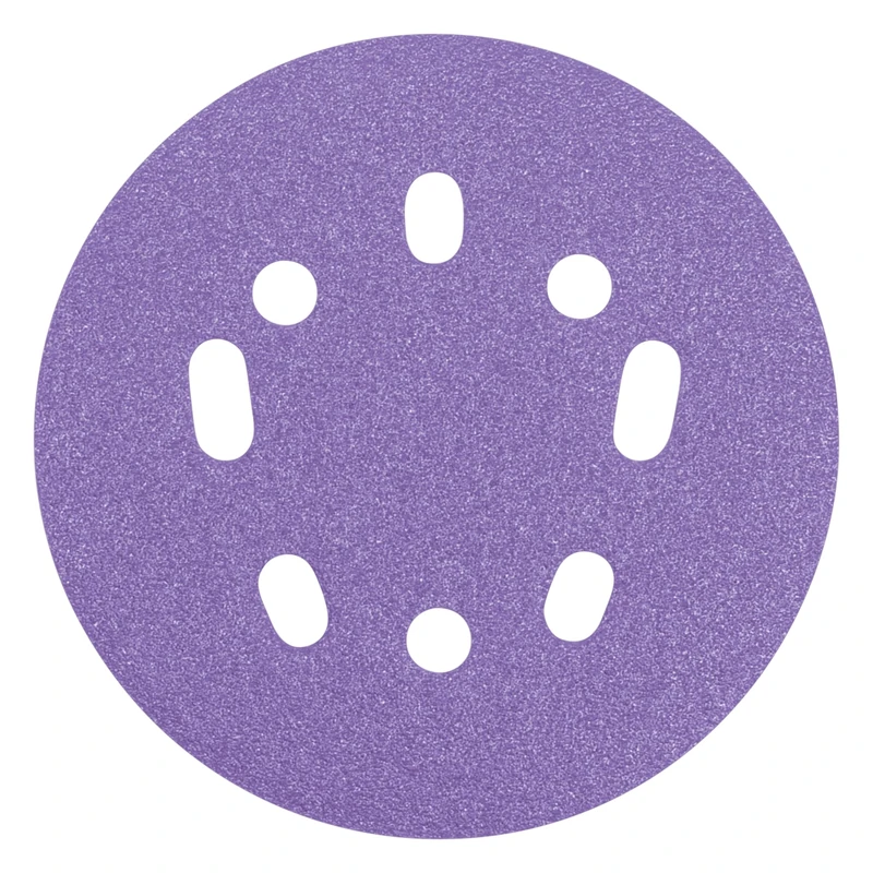 Trend Aluminium Oxide 125mm Random Orbit 120 Grit Abrasive Sanding Disc, AB/125/120A/B, Pack of 50