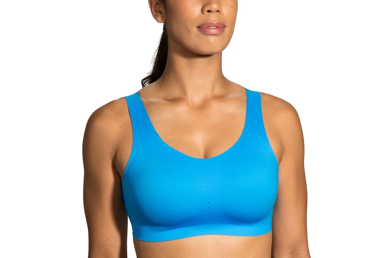 Brooks Dare Scoopback Women’s Run Bra for High Impact Running, Workouts and Sports with Maximum Support - Blue Bolt/Navy - 30DD/E