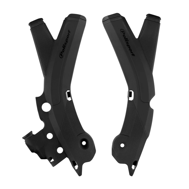 POLISPORT 8473000001 Set of Durable and Impact Resistant Plastic Engine Guard Plates Compatible with Sherco Motorcycles in Black