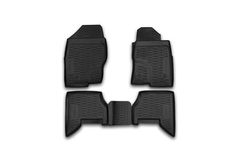 Element Tailored Custom Fit 3D Rubber Floor Mats designed for NISSAN Pathfinder, 2010-2014, 4 pcs Right hand drive only