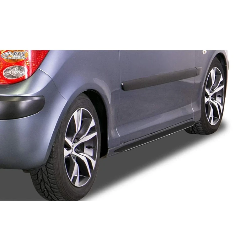 RDX Racedesign Side skirts compatible with Peugeot 1007 2005- 'Slim' (ABS)