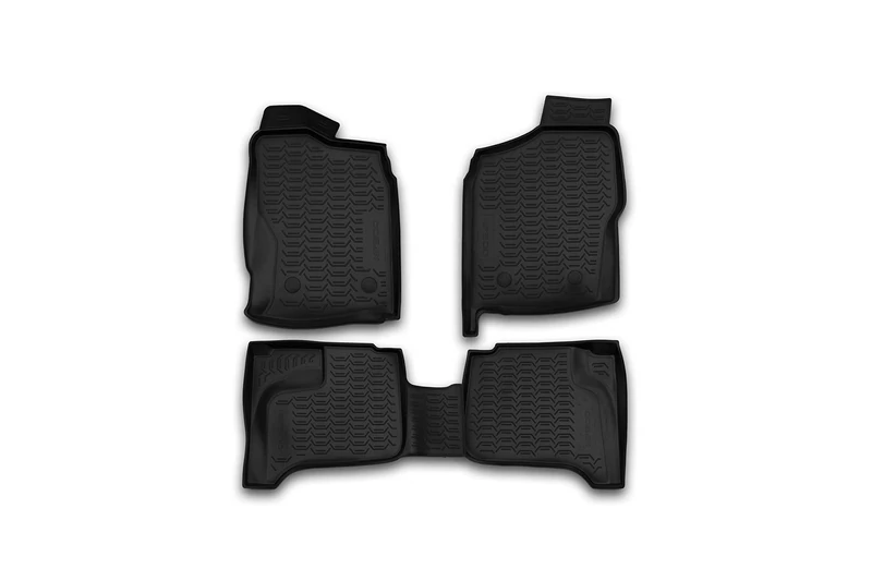 Element Tailored Custom Fit 3D Rubber Floor Mats designed for NISSAN NP 300 Double Cab D22, 1997-2004 4pcs Right hand drive only