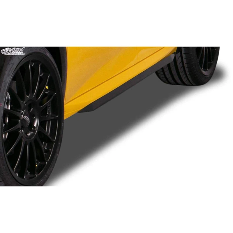 RDX Racedesign Side skirts compatible with Peugeot 208 II 2019- 'Slim' (ABS)