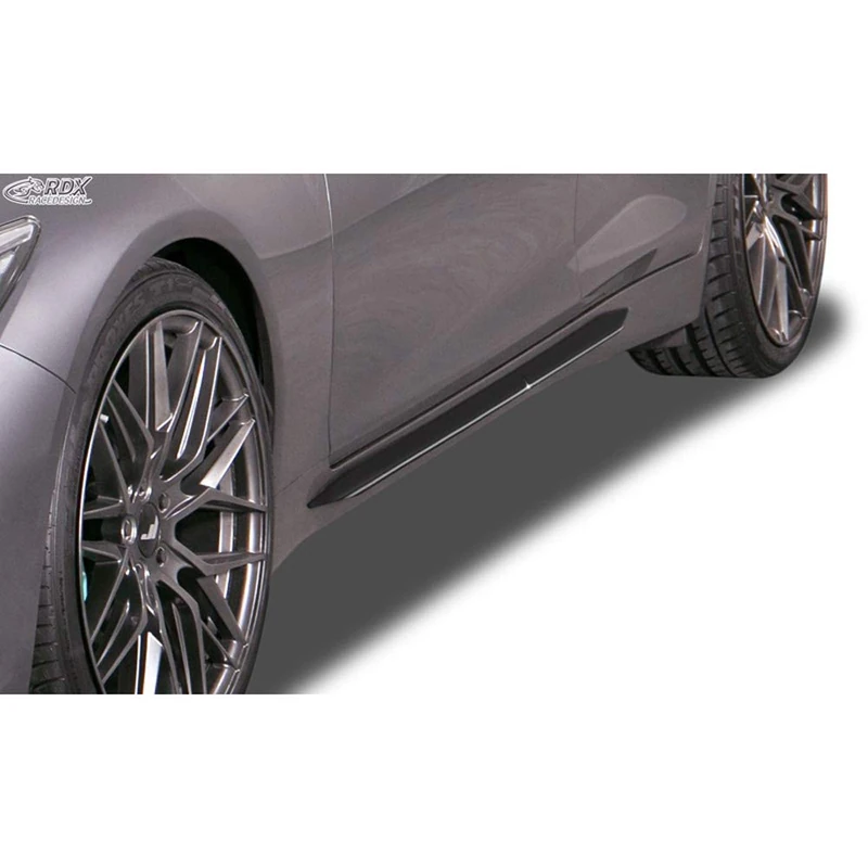RDX Racedesign Side skirts compatible with Infinity Q50 2013- 'Slim' (ABS)