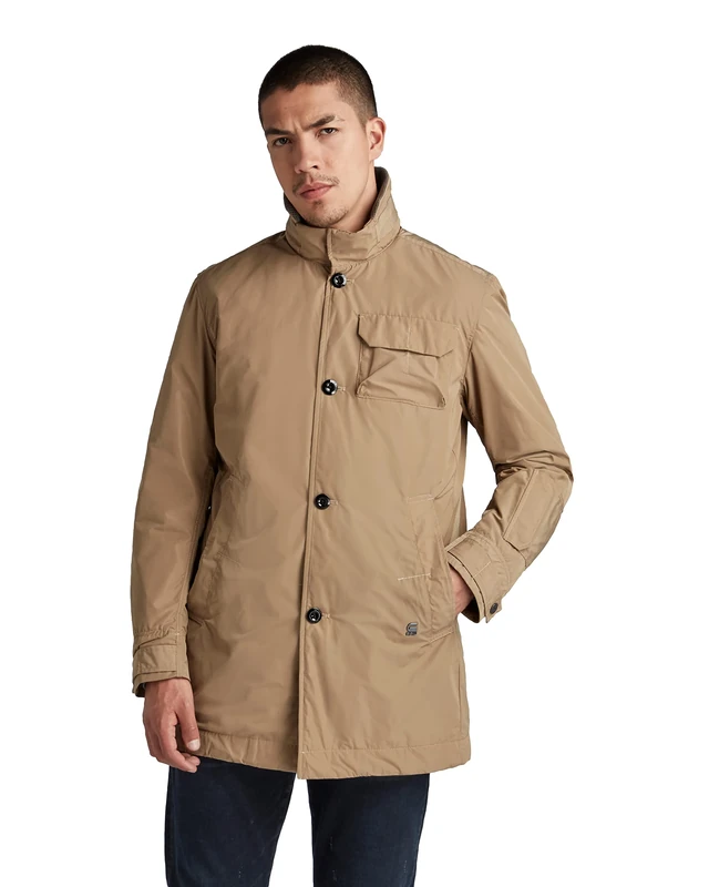 G-Star Men's Utility HB Tape Padded Trench, Brown (dk toggee D20087-C655-5787), XS