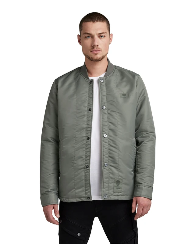 G-Star Men's 10 Degrees Padded Overshirt, Green (orphus D20162-C143-722), S