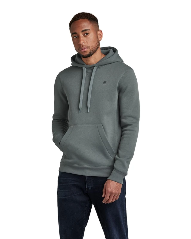 G-STAR Men's Premium Core Hoodie Sweater, Grey (graphite D16121-C235-996), S