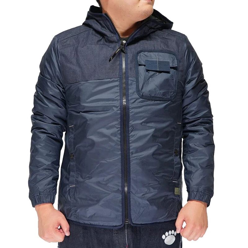 G-STAR RAW Men's Denim Mix Padded Jacket, Blue (sartho blue D20119-B577-6067), XS