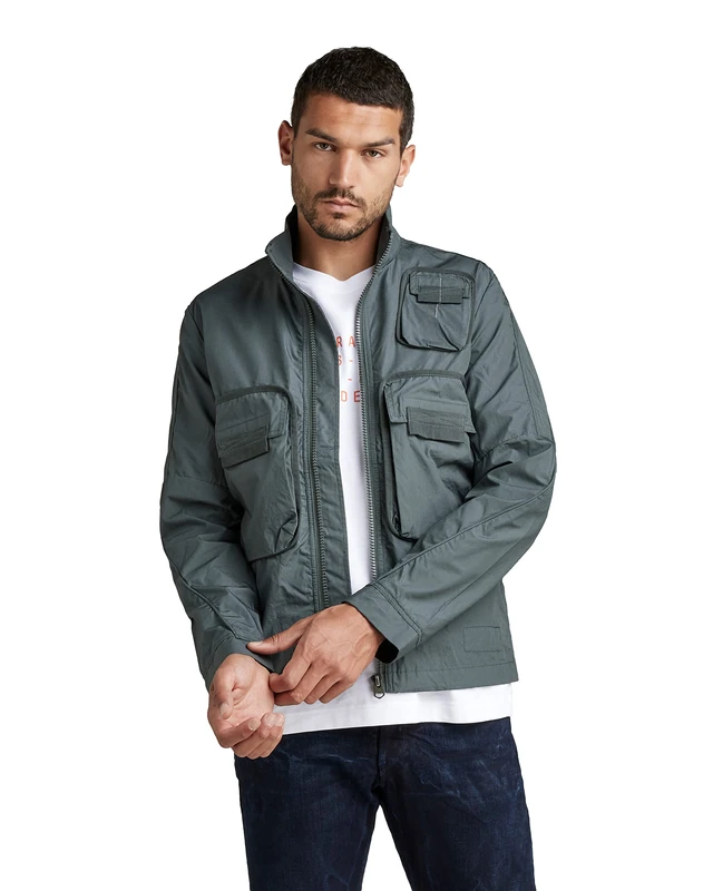 G-Star Men's Overshirt Bound Pocket Track Bomber, Grey (graphite D20121-A790-996), XS - Image 1