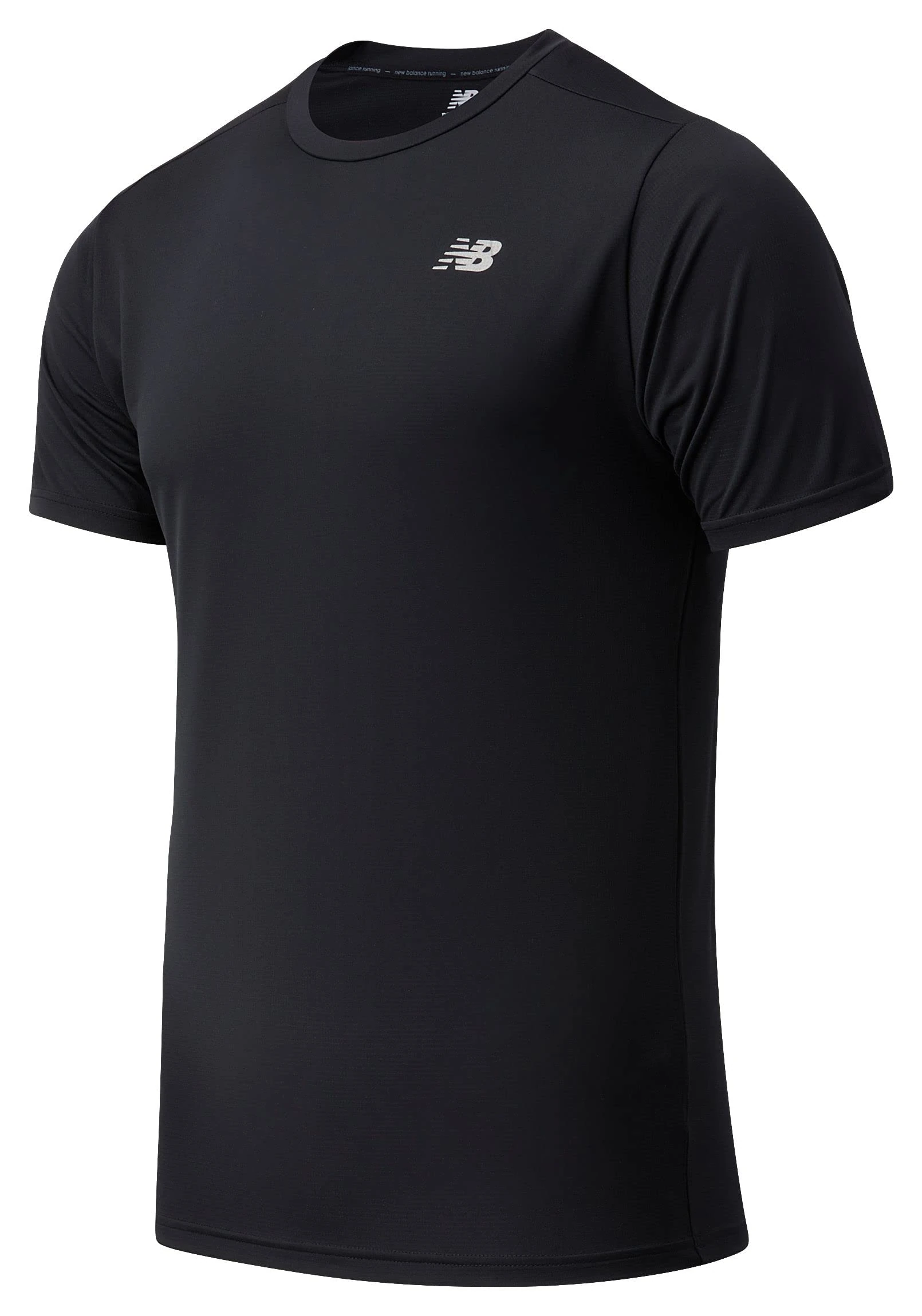 New Balance Core Run Short Sleeve T-shirt, Men, Black, M
