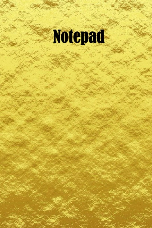 Gold leaf notepad/journal