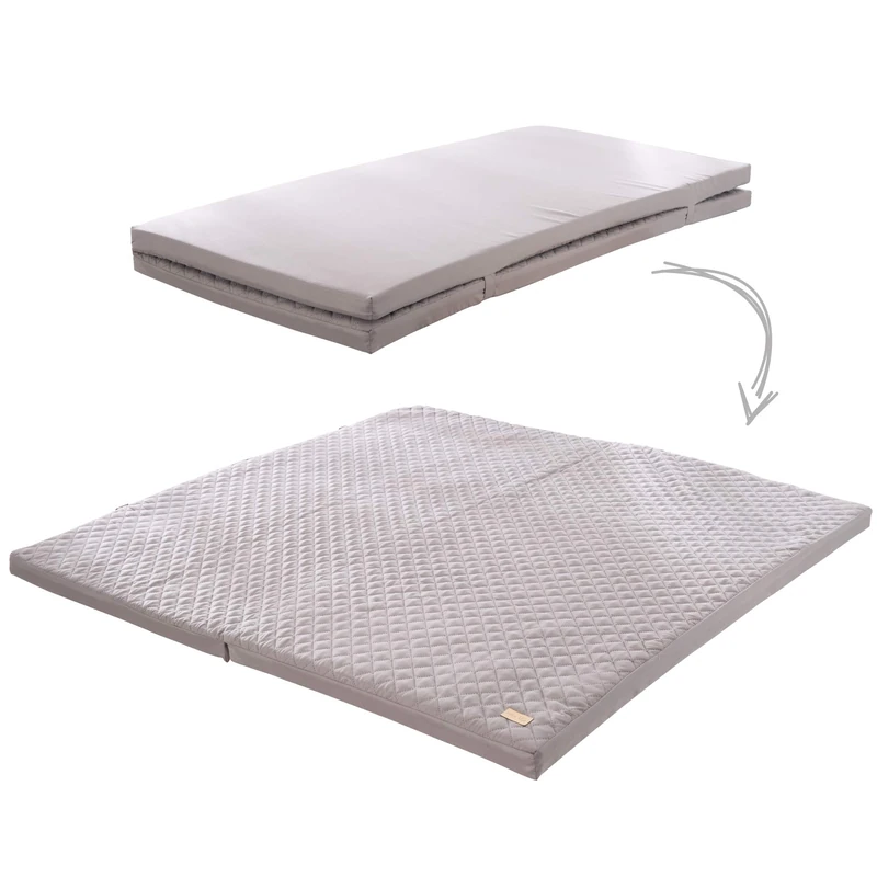 roba Play & Crawling Mattress 60 x 120cm - Foldable Mattress Extendable to 120 x 120cm