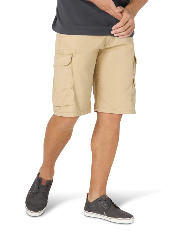 Wrangler Authentics Men's Stretch Twill Cargo Shorts, Starfish, 38