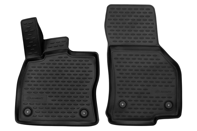 Tailor-made rubber floor mats for VW Golf VII VIII 2014 -> 2 pieces front