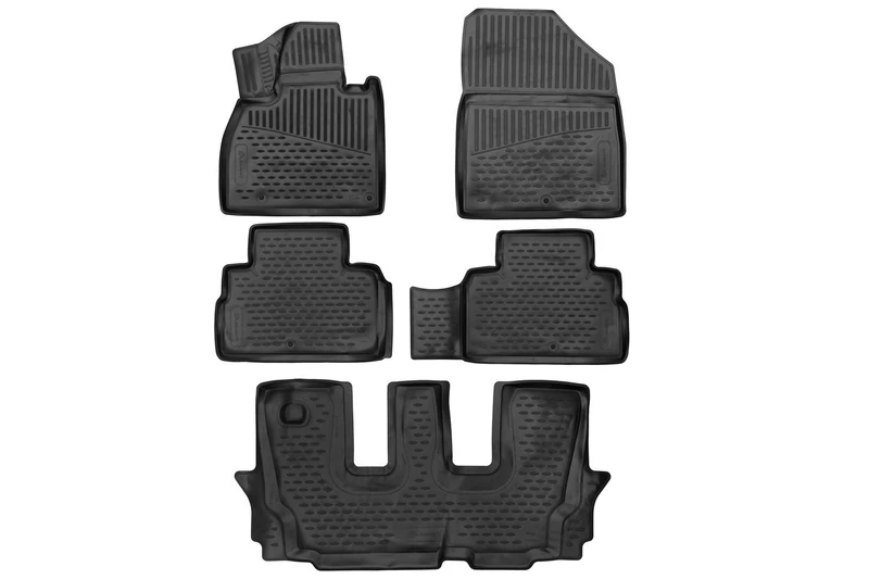 Custom-fit floor mats, rubber mats for KIA Telluride 2020 -> 5 pieces