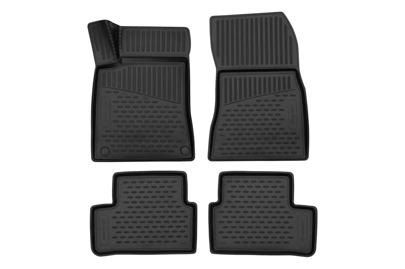 Element Rubber Floor Mats for Mercedes-Benz CLA Class 2019 - > SED. 4 Pieces, Black