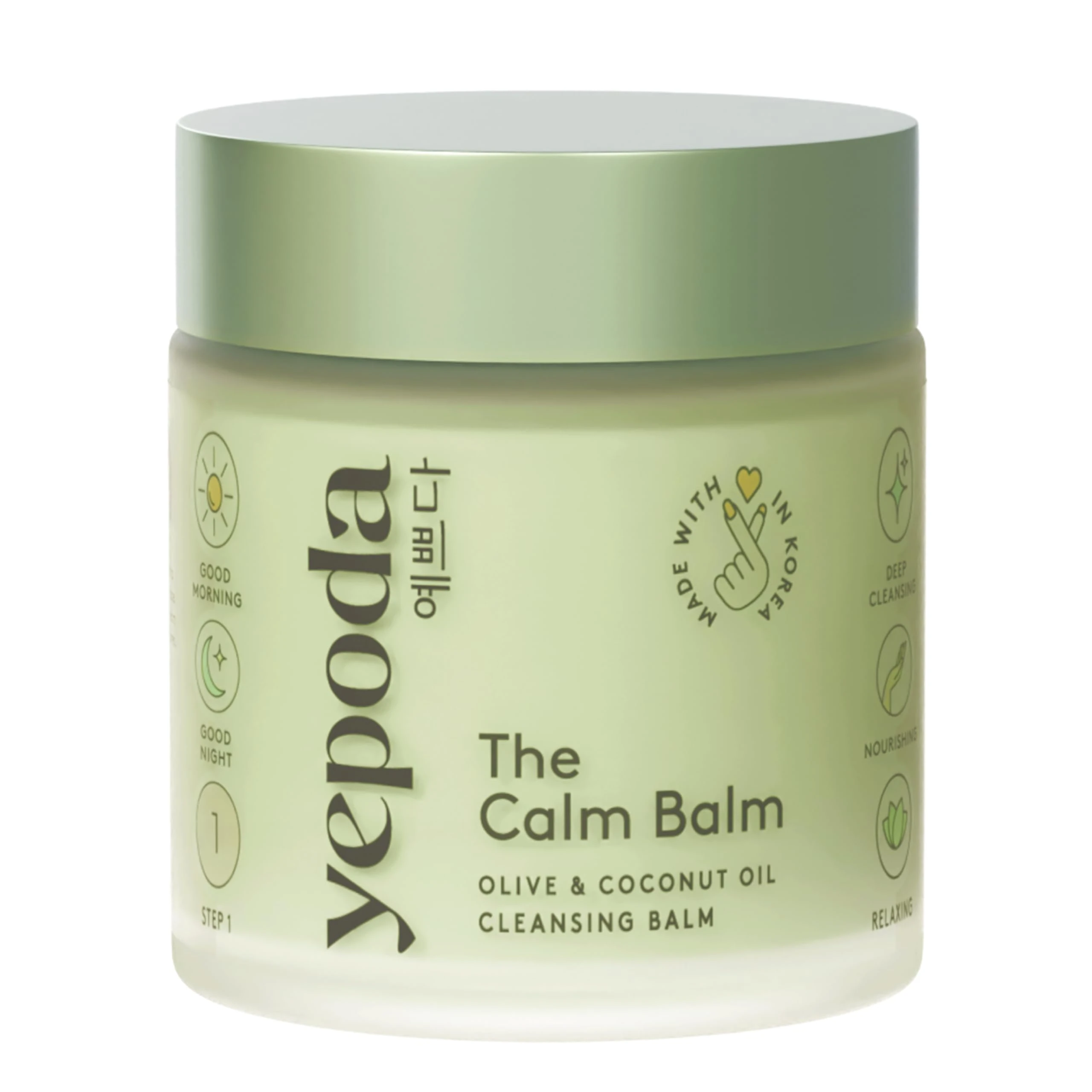 Yepoda The Calm Balm, Gentle Makeup Remover & Deep Cleansing Balm, Removes Waterproof Makeup & Impurities, Vegan Korean Face Cleanser for All Skin Types, 80 g