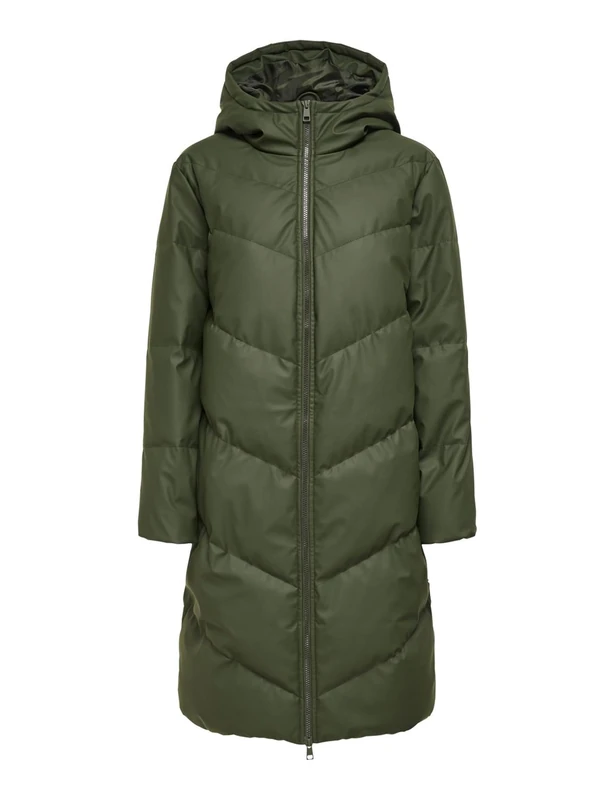 Jacqueline de Yong Female Quilted Coat Water-Repellent Padded Jacket, Forest Night, S